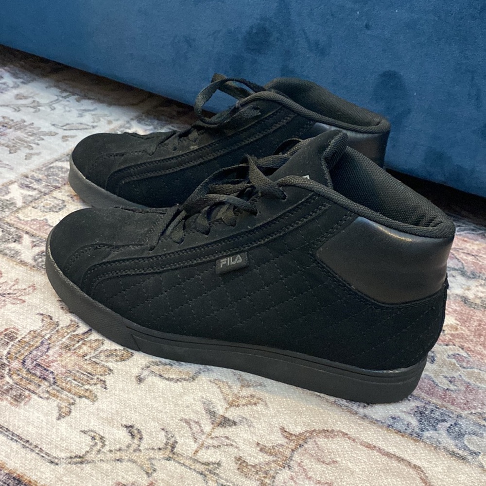 black fila high tops